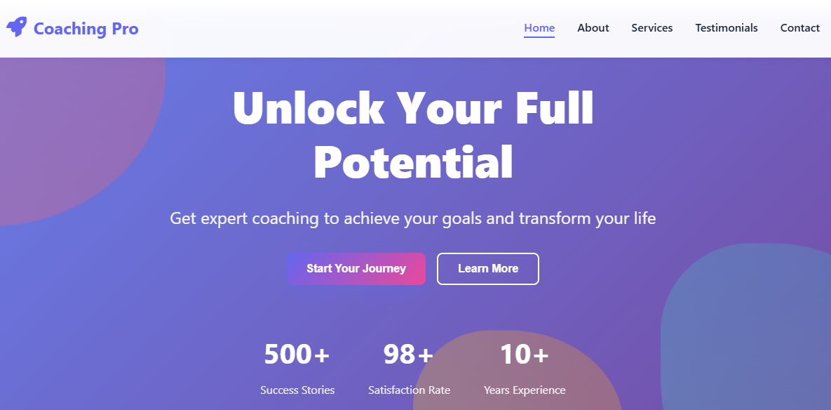 Coaching Pro - Professional Coaching Website